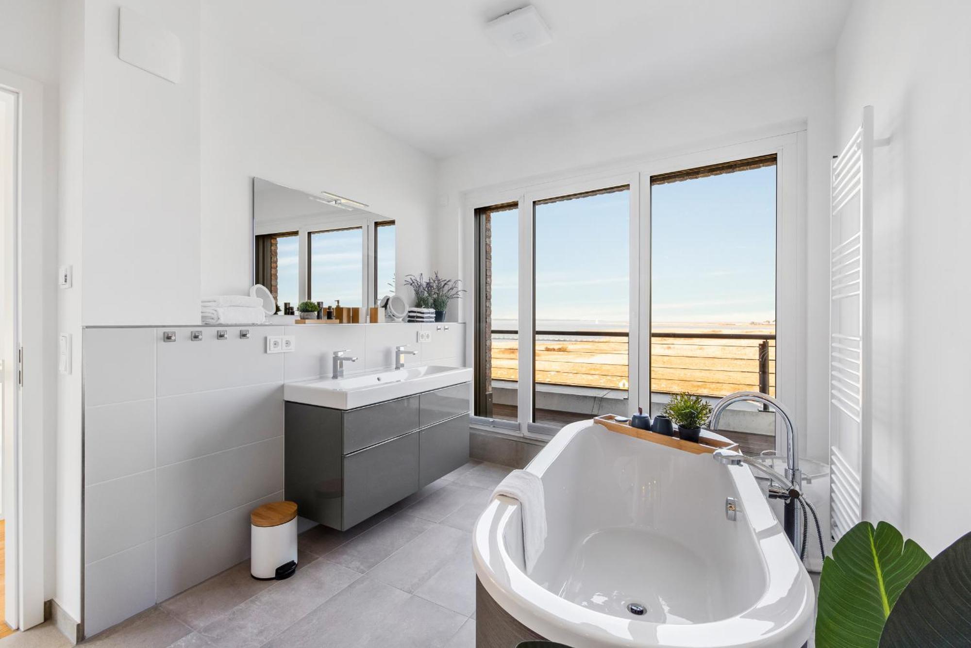 Villa King Erste Lage, Dachterrasse, Meerblick, Carport, Kamin, Sauna, Terrasse, Aussenrolllaeden Olpenitz Kültér fotó