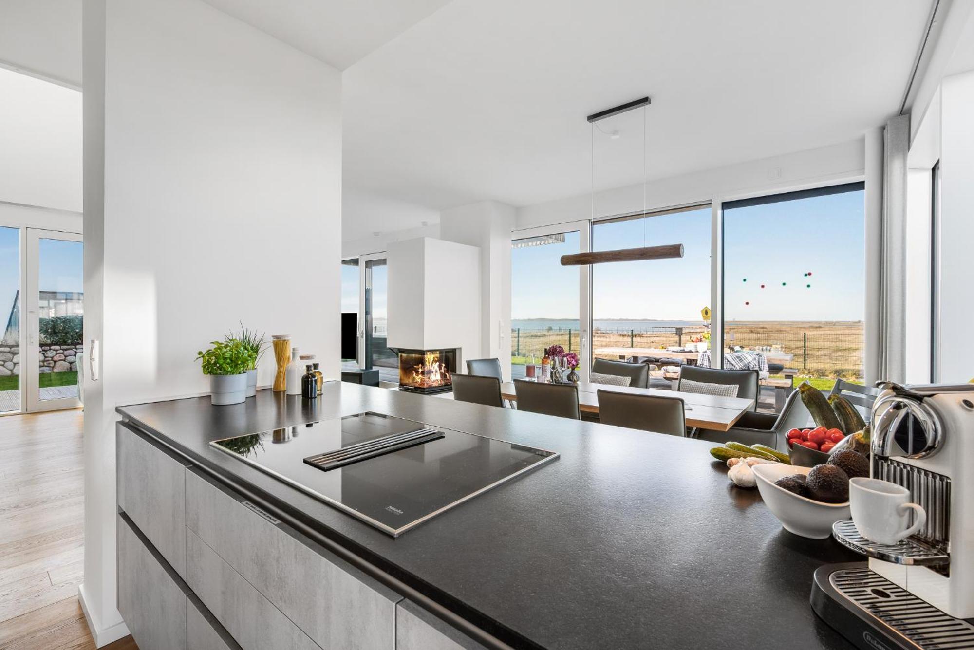 Villa King Erste Lage, Dachterrasse, Meerblick, Carport, Kamin, Sauna, Terrasse, Aussenrolllaeden Olpenitz Kültér fotó