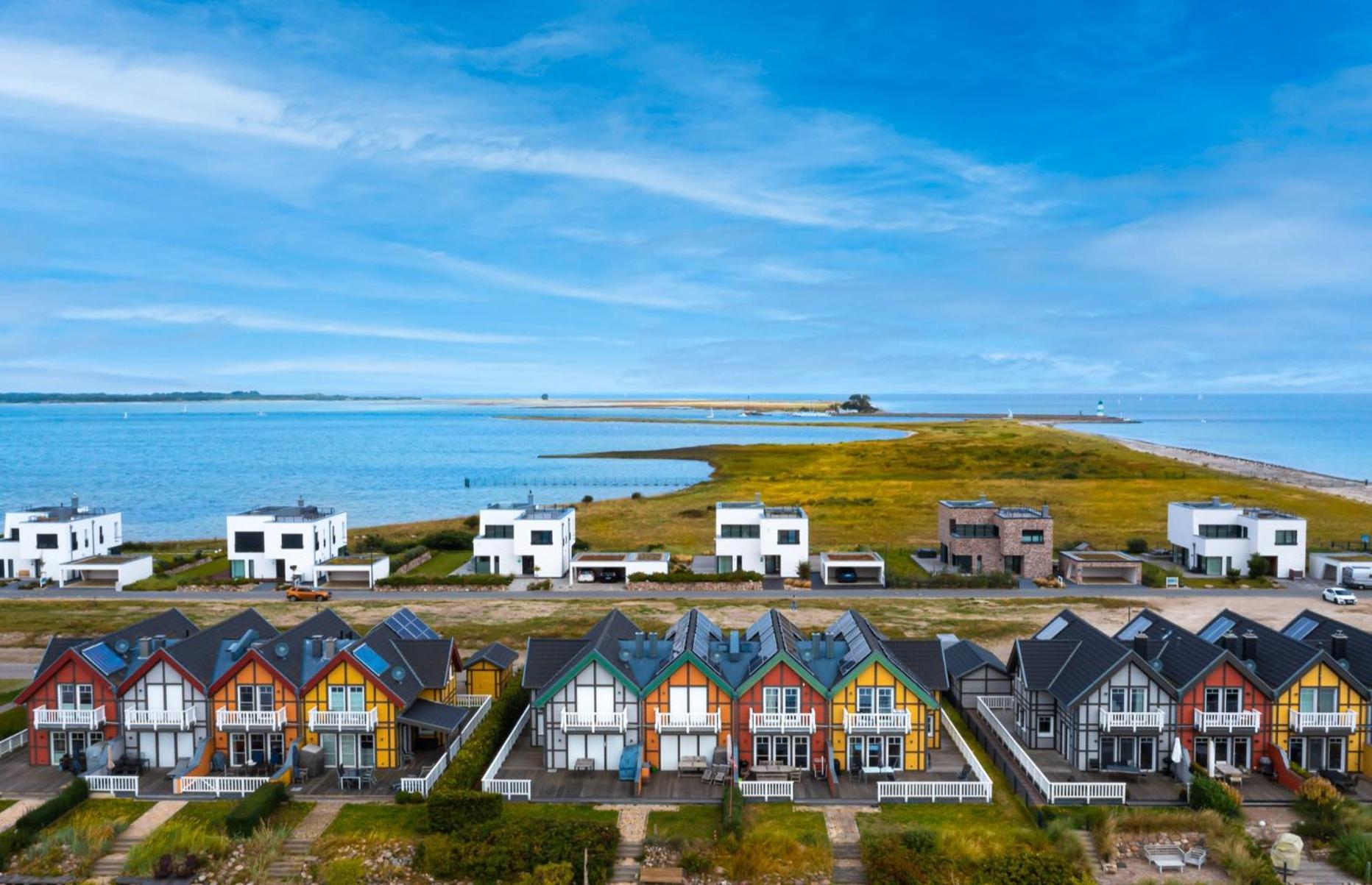 Villa King Erste Lage, Dachterrasse, Meerblick, Carport, Kamin, Sauna, Terrasse, Aussenrolllaeden Olpenitz Kültér fotó