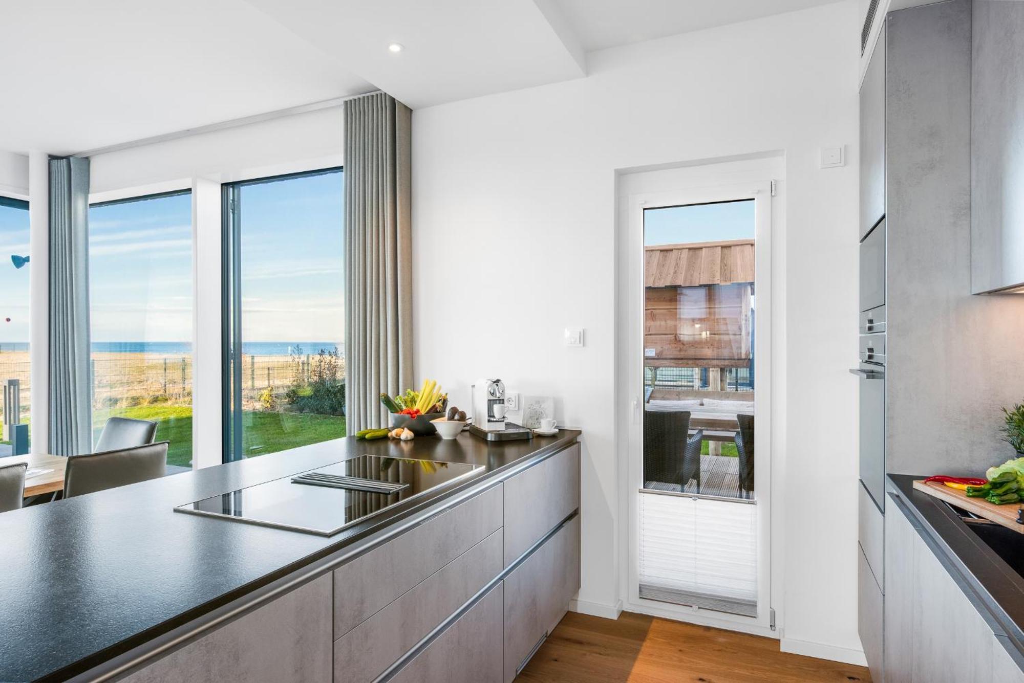 Villa King Erste Lage, Dachterrasse, Meerblick, Carport, Kamin, Sauna, Terrasse, Aussenrolllaeden Olpenitz Kültér fotó